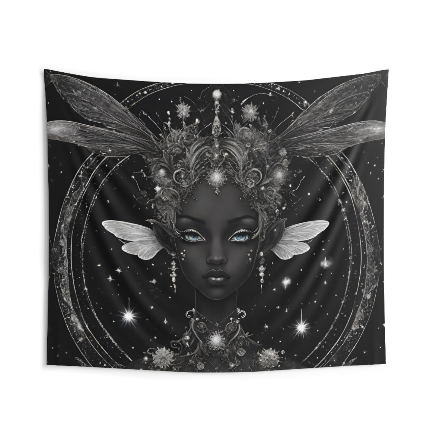 Spiritual Black Fairy Tapestry