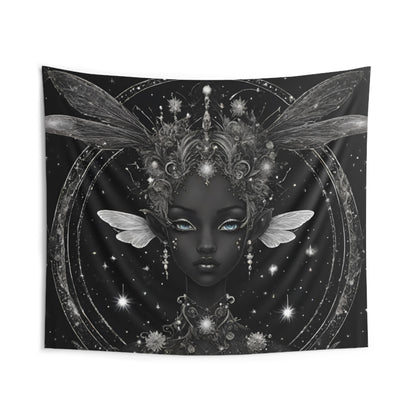 Spiritual Black Fairy Tapestry